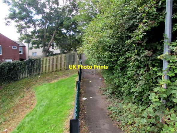 Photo 6"x4" Metal barriers across a path above Bosworth Drive, Newport Newport\/Casnewydd c2016