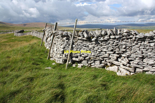 Photo 6"x4" Dry stone wall running NW from Sulber Gate Selside\/SD7875 c2016