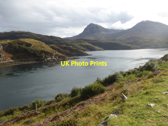 Photo 6"x4" Head of  Loch a' Ch\u00c3\u00a0irn Bh\u00c3\u00a0in Kylesku c2016