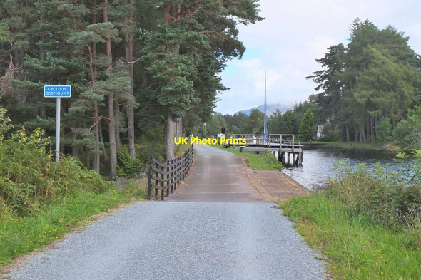 Photo 6"x4" Mooring stage and weir, Kytra Lock Aberchalder c2016