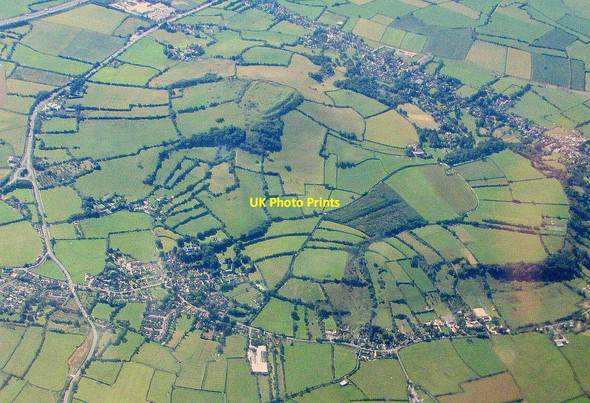 Photo 6"x4" Brent Knoll from the air East Brent c2016