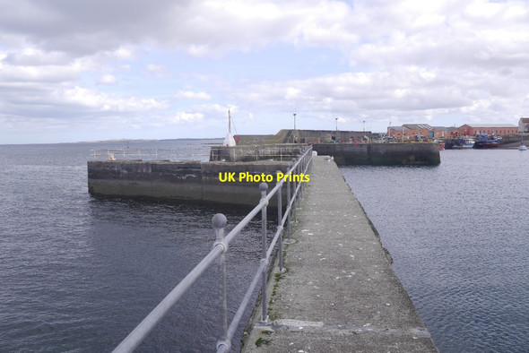 Photo 6"x4" Breakwater, Port Seton Harbour Cockenzie and Port Seton c2016