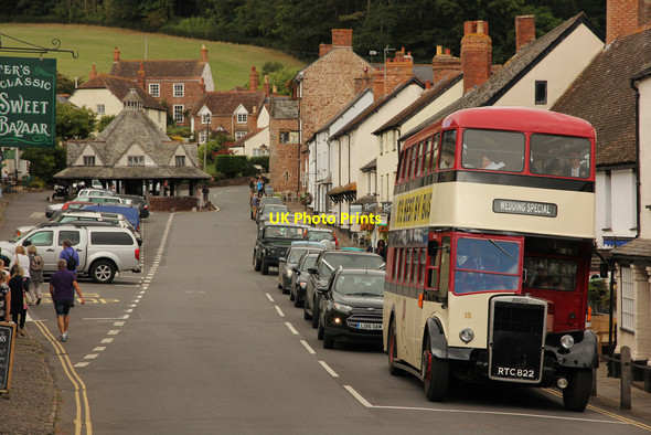 Photo 6"x4" High Street Dunster c2016