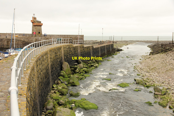 Photo 6"x4" Harbour wall Lynton c2016