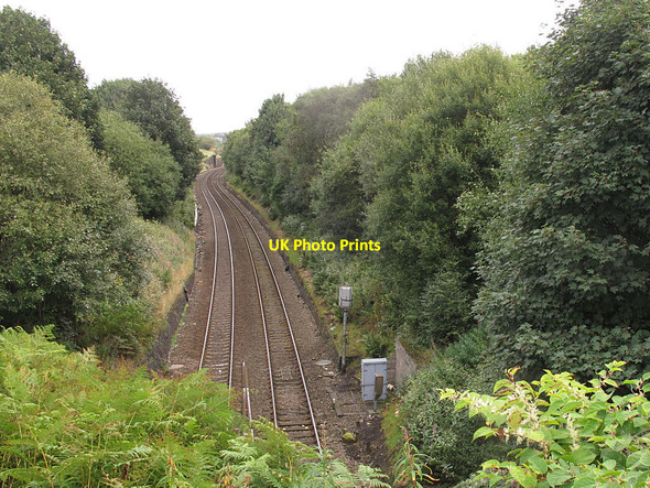 Photo 6"x4" Railway east of Dick Lane Tyersal c2016