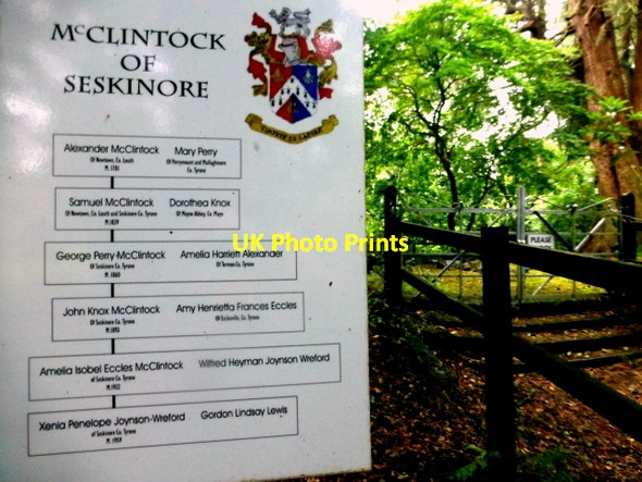 Photo 6"x4" Information board detail, Seskinore (2) Seskinore c2016