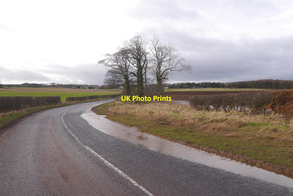 Photo 6"x4" Flooded road, Thurston Innerwick\/NT7274 c2016
