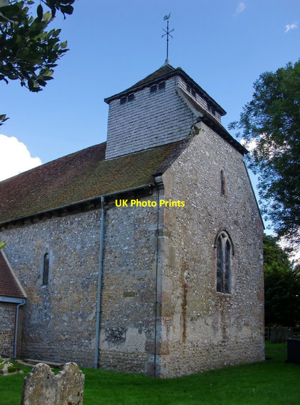 Photo 6"x4" St Nicholas' Church, Bishop's Sutton: west end Bishop's Sutton c2016