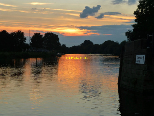Photo 6"x4" Sunset over The Trent Long Eaton c2016