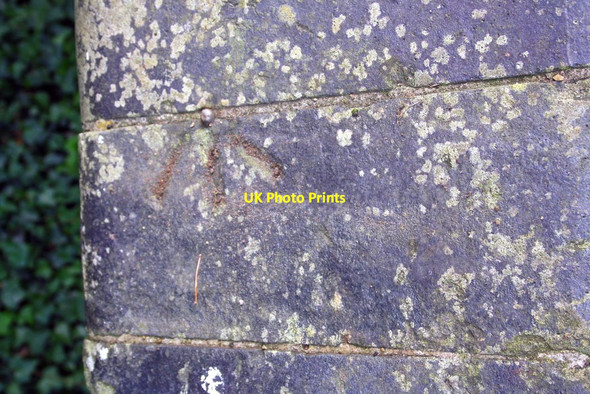 Photo 6"x4" Benchmark on culvert at North End of Wendlebury Wendlebury c2016