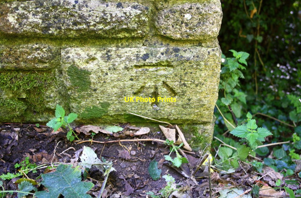 Photo 6"x4" Benchmark on Gagle Brook bridge Bicester c2016
