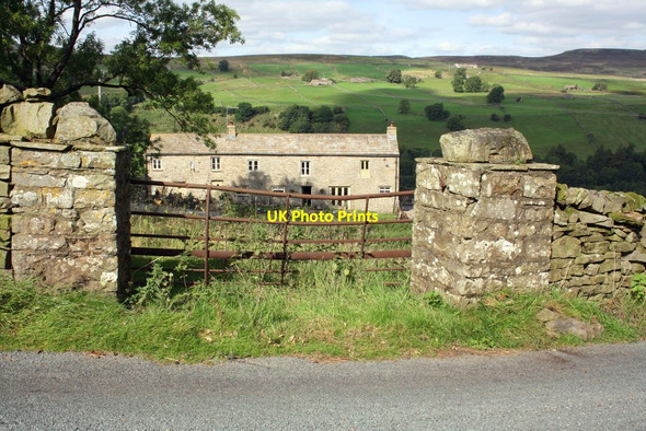 Photo 6"x4" Gateway to field of Bushes House Low Row\/SD9897 c2016