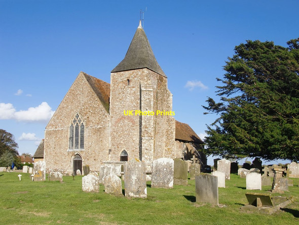 Photo 6"x4" St Clement's, Old Romney, from the south-west Old Romney c2016