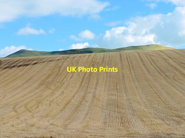 Photo 6"x4" Recently harvested field near Morebattle Morebattle c2016