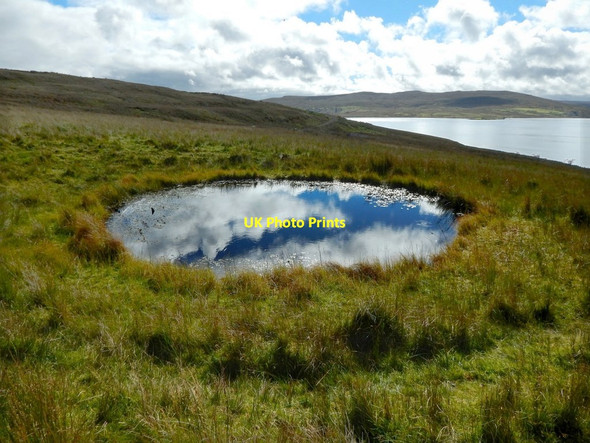 Photo 6"x4" Bomb crater near Loch Thom Overton\/NS2674 c2016