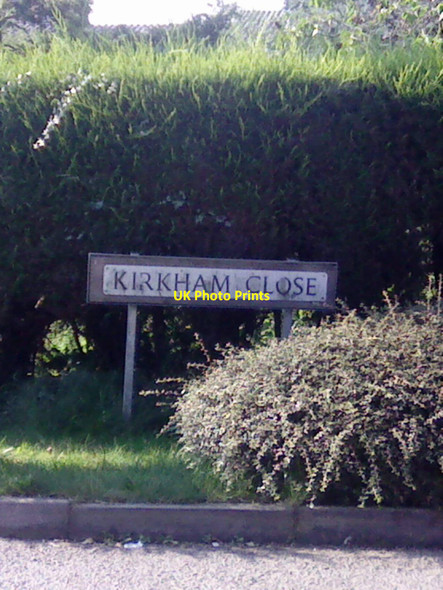 Photo 6"x4" UK Kirkham Close, street sign Heanor c2016