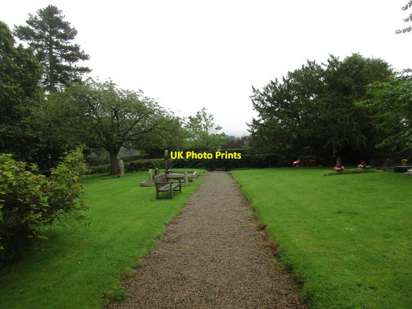 Photo 6"x4" The churchyard path, Evesbatch Evesbatch c2016