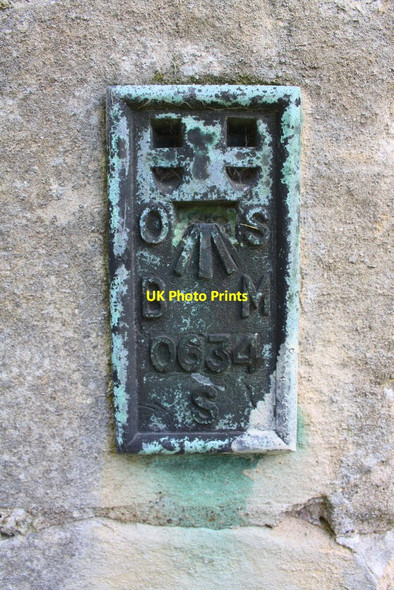 Photo 6"x4" Benchmark on All Saints Church Coddington\/SK8354 c2016