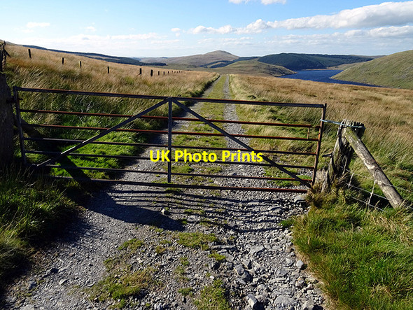 Photo 6"x4" Gate on the water board track Bryn y Beddau c2016
