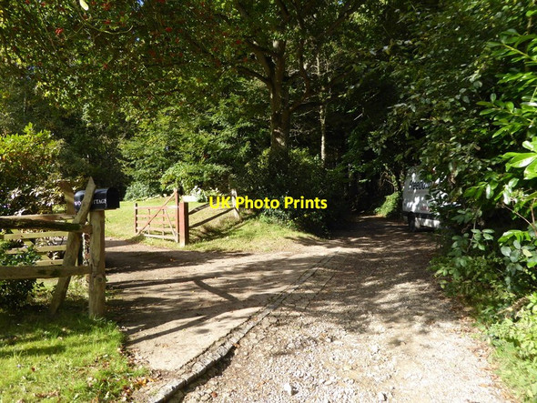 Photo 6"x4" Bridleway goes west past Wood Cottage East Grinstead c2016