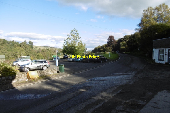 Photo 6"x4" Car park, Bridge of Cally Hotel Bridge of Cally c2016