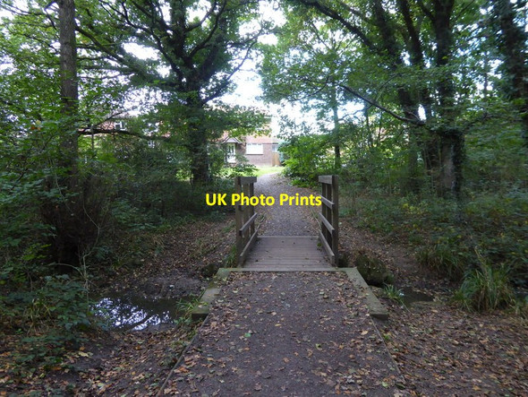 Photo 6"x4" Footpath with bridge to Crawley Down Crawley Down\/TQ3437 c2016
