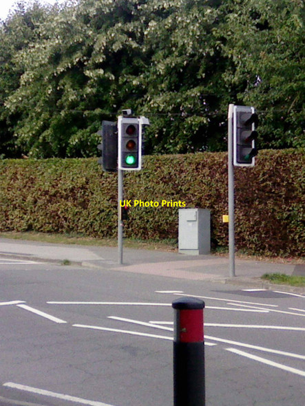 Photo 6"x4" UK Puffin Crossing  With Signal Control Box Heanor c2016