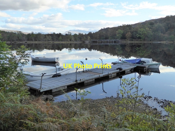 Photo 6"x4" Jetty at the eastern end of Loch Arkaig Achnacarry c2016