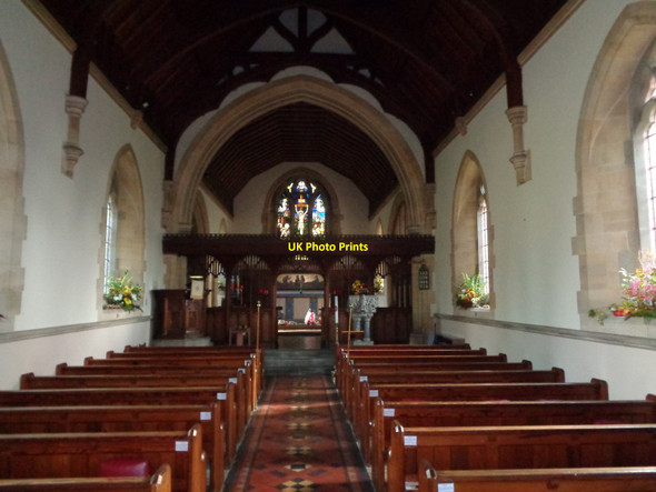 Photo 6"x4" St John The Baptist, Crowle (Interior) Broughton Hackett c2016