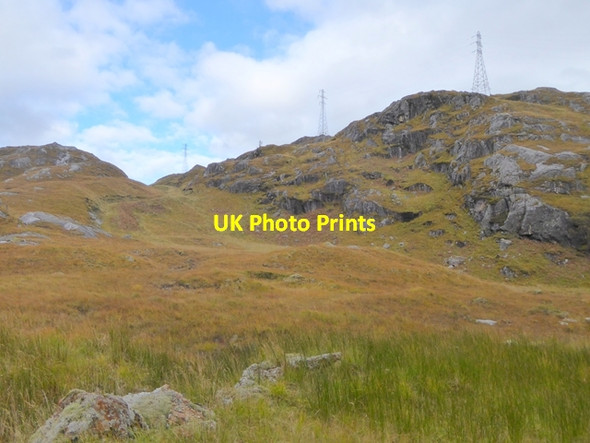 Photo 6"x4" March of the pylons Kinloch Hourn c2016