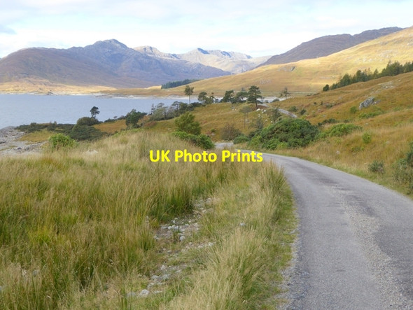 Photo 6"x4" Switchback road along the north shore of Loch Quoich Allt Coire Peitireach c2016