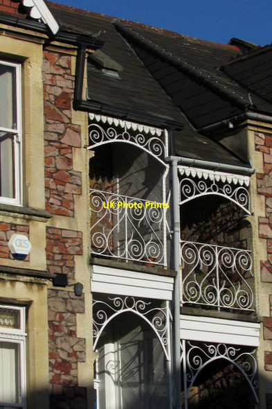Photo 6"x4" Ironwork on Woodland Road, Bristol Bristol c2016