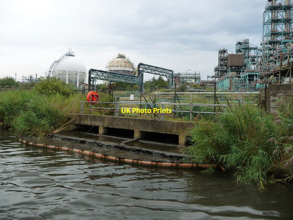 Photo 6"x4" INEOS Runcorn, from the Weaver Navigation [15] Frodsham c2016