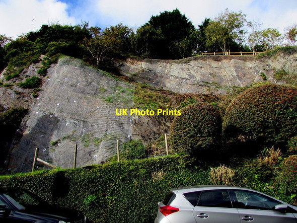 Photo 6"x4" Cliffside reinforcement, Aberdovey Aberdyfi c2016