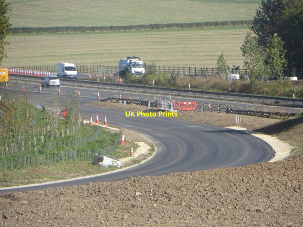 Photo 6"x4" Clear Road Chilton\/SU4885 c2016
