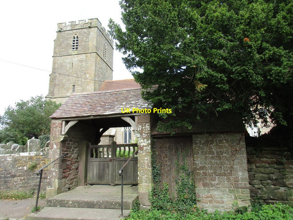 Photo 6"x4" Lychgate and shed, Awre Awre c2016