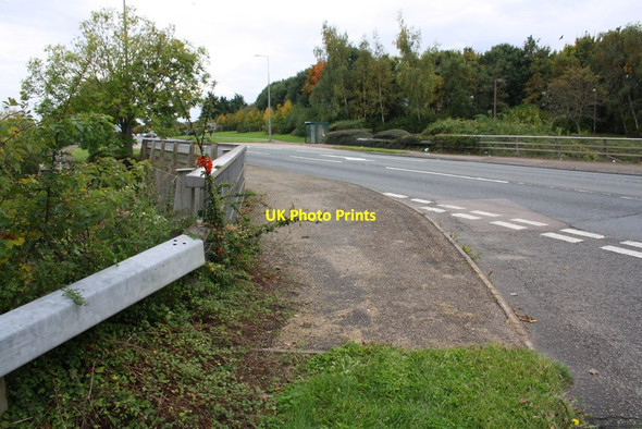 Photo 6"x4" Bridge taking Watling Street over footpaths at Olde Bell Lane junction Milton Keynes c2016