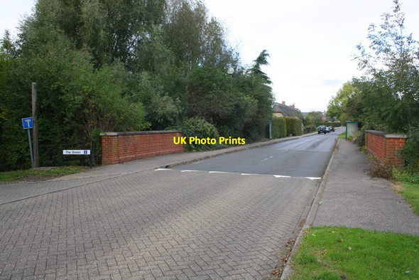 Photo 6"x4" Bradwell Road bridge over stream at The Green junction Milton Keynes c2016