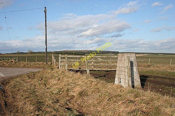 Photo 6"x4" Triangulation Pillar Grange Crossroads c2009