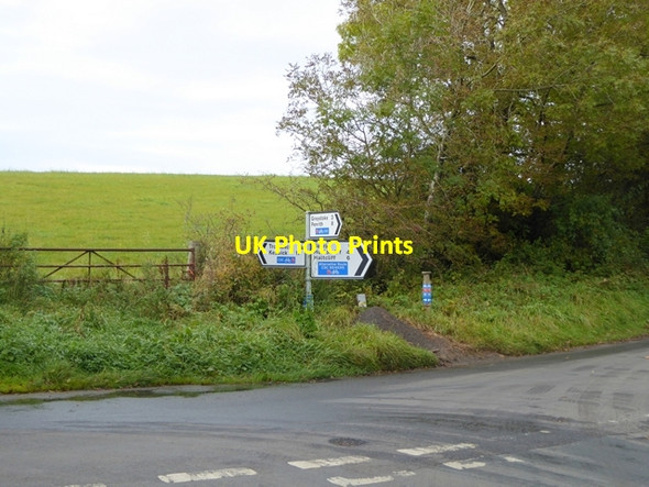 Photo 6"x4" Junction of cycleways Whitbarrow Village c2016