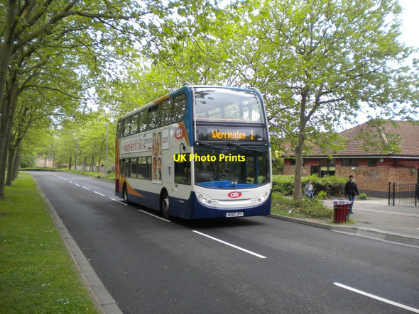 Photo 6"x4" Bus on the busway, Orton Brimbles Orton Wistow c2016