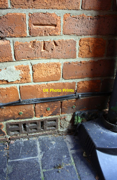 Photo 6"x4" Benchmark on #13 Milner Street Newark-on-Trent c2016