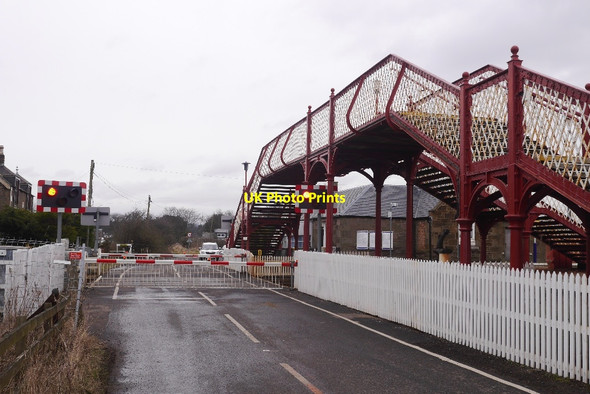 Photo 6"x4" Level crossing, Buddon Links Station Barry\/NO5334 c2016