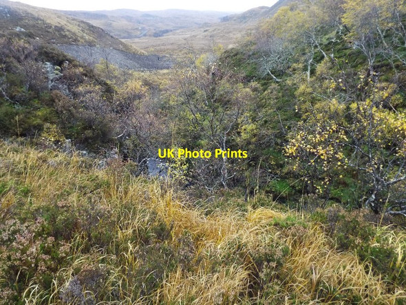 Photo 6"x4" View up the A' Cheireag gorge on River Canaird near Ullapool Doire an Fh\u00f9dair c2016