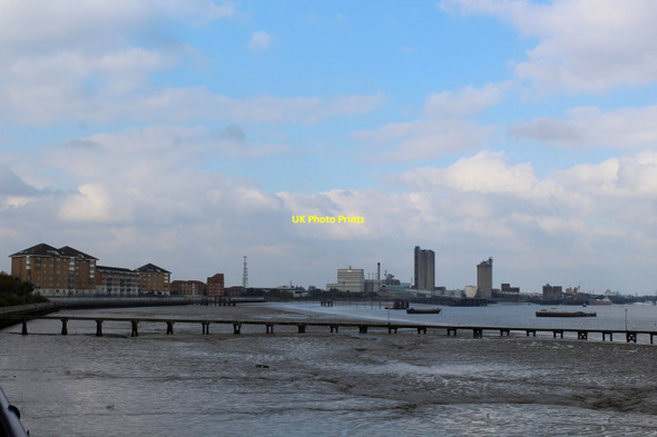 Photo 6"x4" Looking North West upriver from Erith Erith c2016