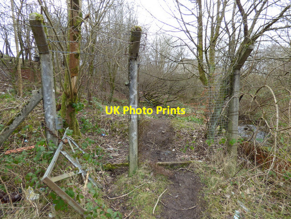 Photo 6"x4" Broken fence at Stanely reservoir Paisley c2016