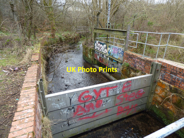 Photo 6"x4" Sluice at Stanely Reservoir Paisley c2016