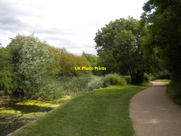 Photo 6"x4" Grantham Canal towpath, Cotgrave Country Park (3) Cotgrave c2016