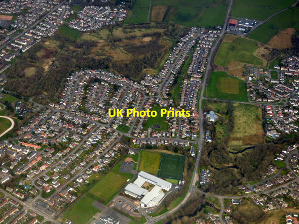 Photo 6"x4" Rosebank from the air Kirkintilloch c2016