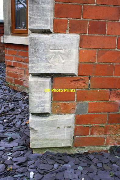 Photo 6"x4" Benchmark on #22A St Anne's Street Grantham c2016